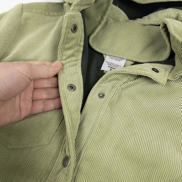 Patagonia Cordwarmer Jacket Women's Small Snap Fleece Lined Green Hooded 27145 - Picture 6 of 14